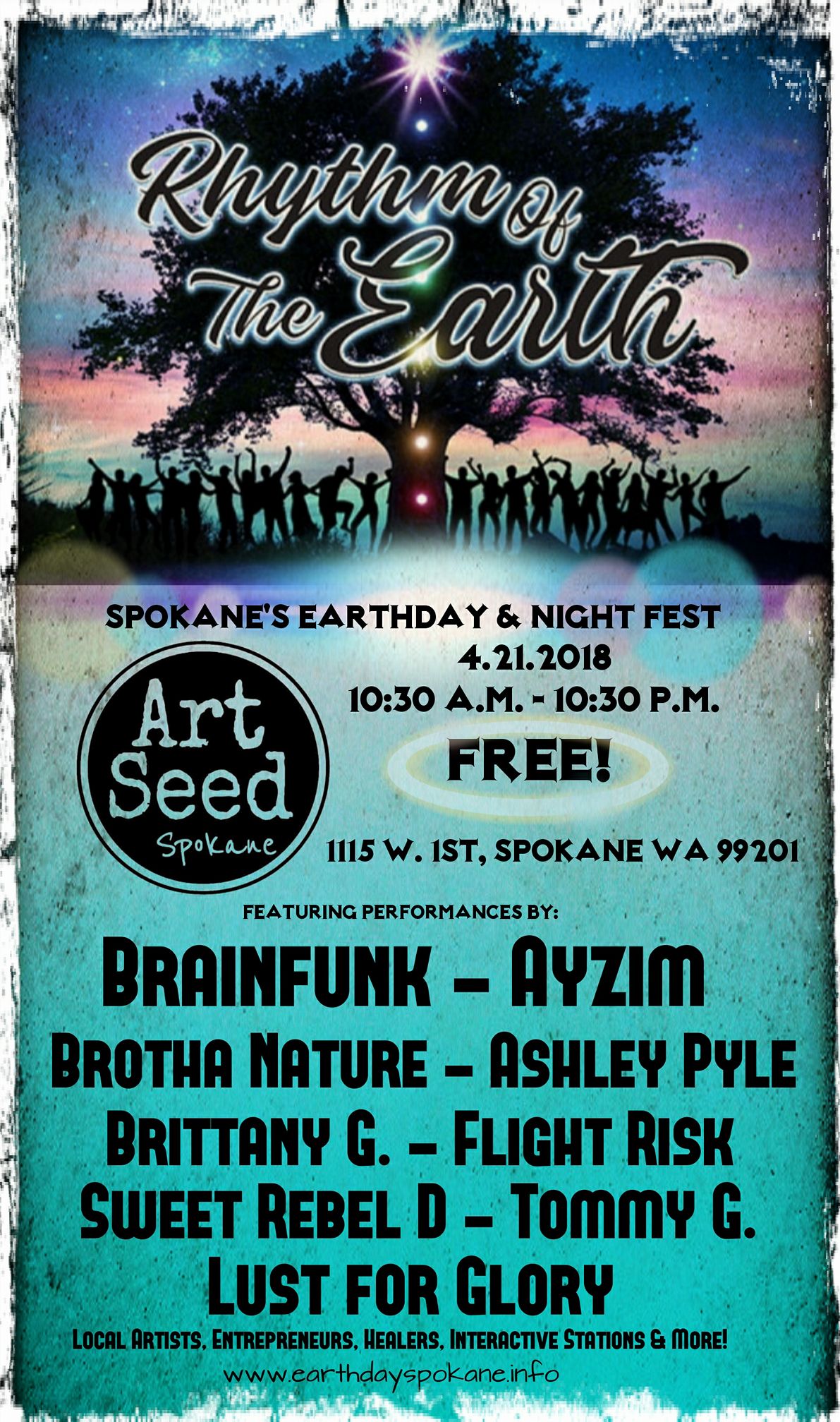 Rhythm Of The Earth presents EarthDay / EarthNight Spokane 2018 Earth